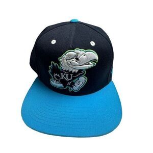 Kansas University Jayhawks 7 1/4 Fitted Neon Colored Embroidered Embroidered Cap